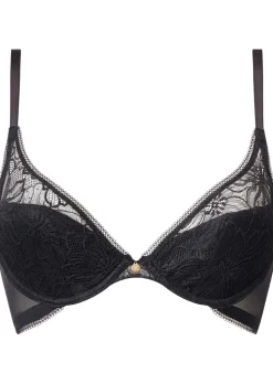 Knickerbox Alice Lace Padded Plunge Bra - Black