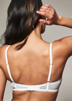 Knickerbox Alice Lace Padded Balcony Bra - White