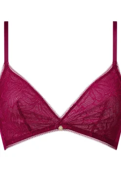 Knickerbox Alice Lace Triangle Bralette - Dark Red