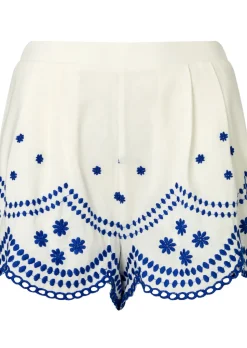 Knickerbox Broderie Floral Embroidered Shorts - White