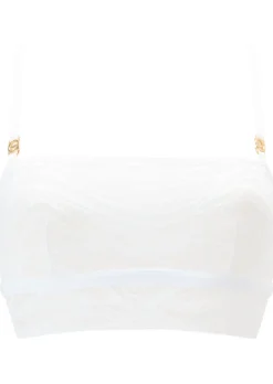 Knickerbox Charlotte Lace Non Padded Bandeau Bralette - White