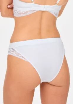 Knickerbox Charlotte Lace Non Padded Bandeau Bralette - White