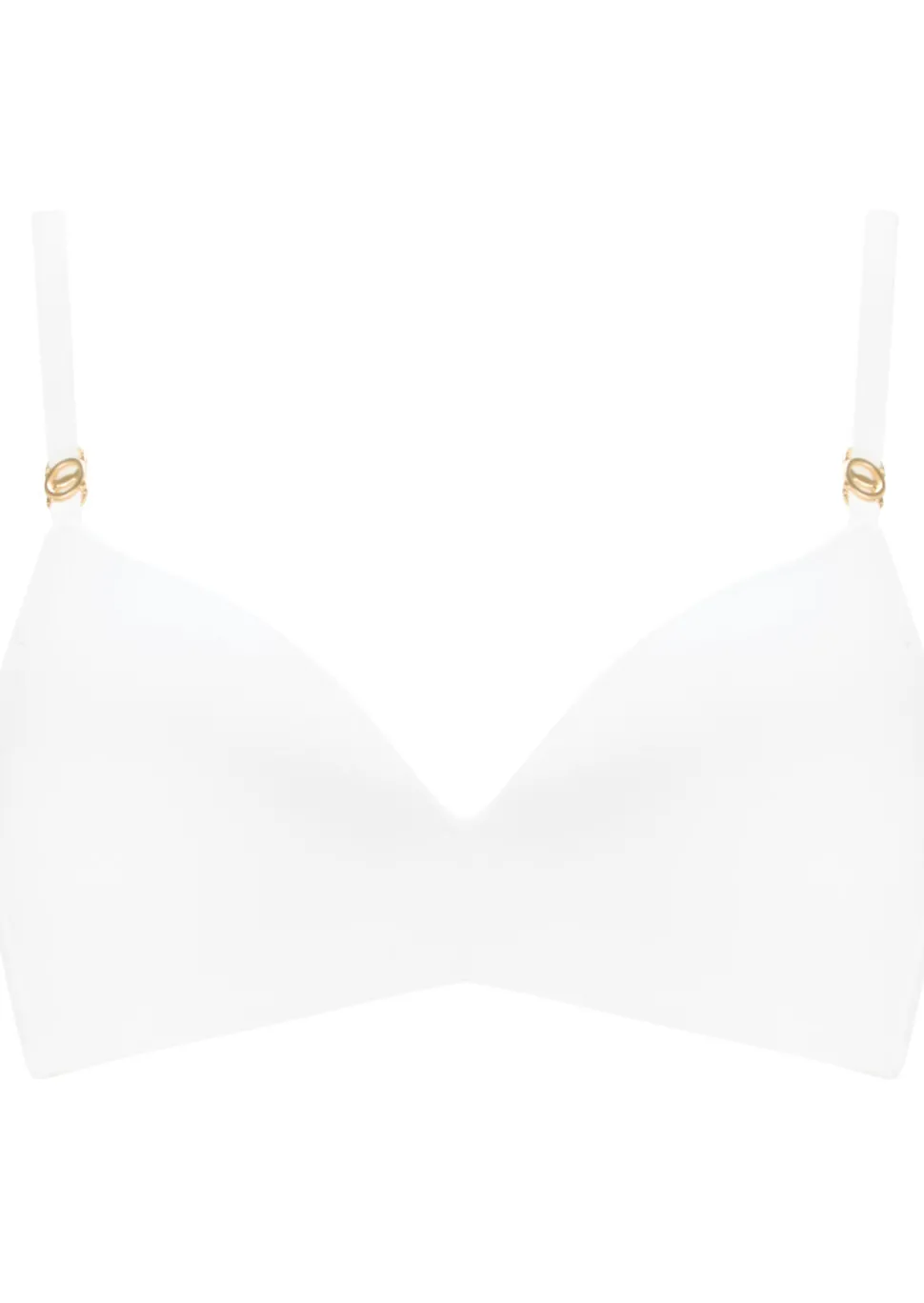 Knickerbox Charlotte Lace Non Wired Padded Plunge Bra - White