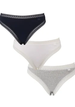 Knickerbox Geometric High Leg Brief Knickers - Pack of 3 - Navy