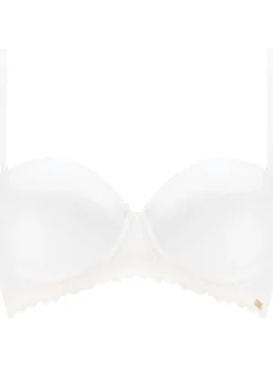 Knickerbox Harper Lace Padded Strapless Bra - White