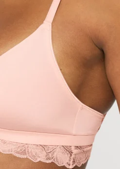 Knickerbox Harper Lace Triangle Bralette - Pale Pink