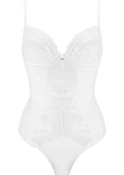 Knickerbox Harper Lace Underwired Lingerie Body - White