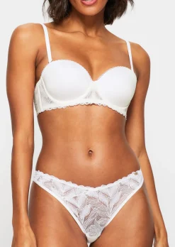 Knickerbox Harper Lace Wrap Thong - White