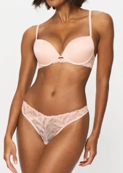 Knickerbox Harper Smooth Padded Plunge Bra - Pale Pink