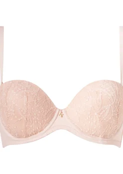 Knickerbox Louisa Lace Padded Strapless Bra - Pale Pink