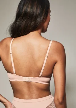 Knickerbox Louisa Lace Padded Strapless Bra - Pale Pink