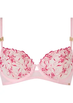 Knickerbox Marilyn Embroidered Non Padded Balcony Bra - Light Pink