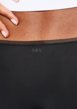 Knickerbox Microfibre Lace Brazilian Knickers - Pack of 3 - Black