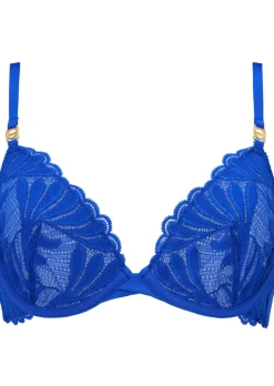 Knickerbox Olivia Lace Non Padded Plunge Bra - Cobalt