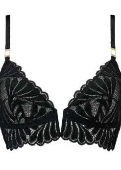 Knickerbox Olivia Lace Non Padded Plunge Bra - Black