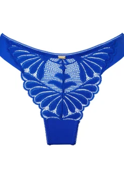 Knickerbox Olivia Lace Thong - Cobalt