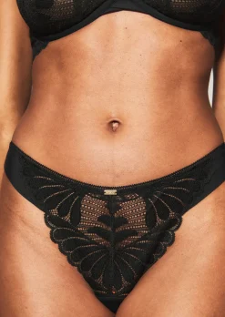 Knickerbox Olivia Lace Thong - Black