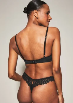 Knickerbox Olivia Lace Thong - Black