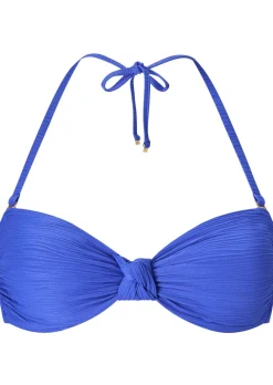 Knickerbox Swim Crinkle Non Wired Bikini Top - Blue