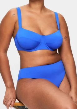Knickerbox Swim Essentials High Waisted Bikini Bottoms - Bright Blue