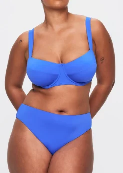 Knickerbox Swim Essentials High Waisted Bikini Bottoms - Bright Blue