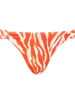 Knickerbox Swim Essentials Printed Tanga Bikini Bottoms - Orange