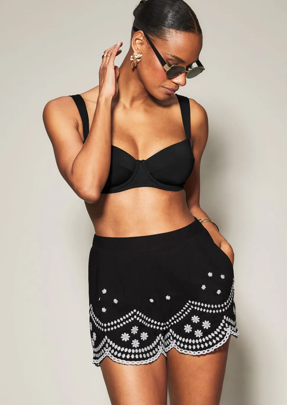 Knickerbox Swim Essentials Wired Bikini Top - Black