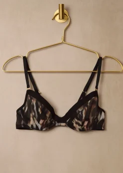 Knickerbox Zadie Abstract Print Non Padded Plunge Bra - Multi
