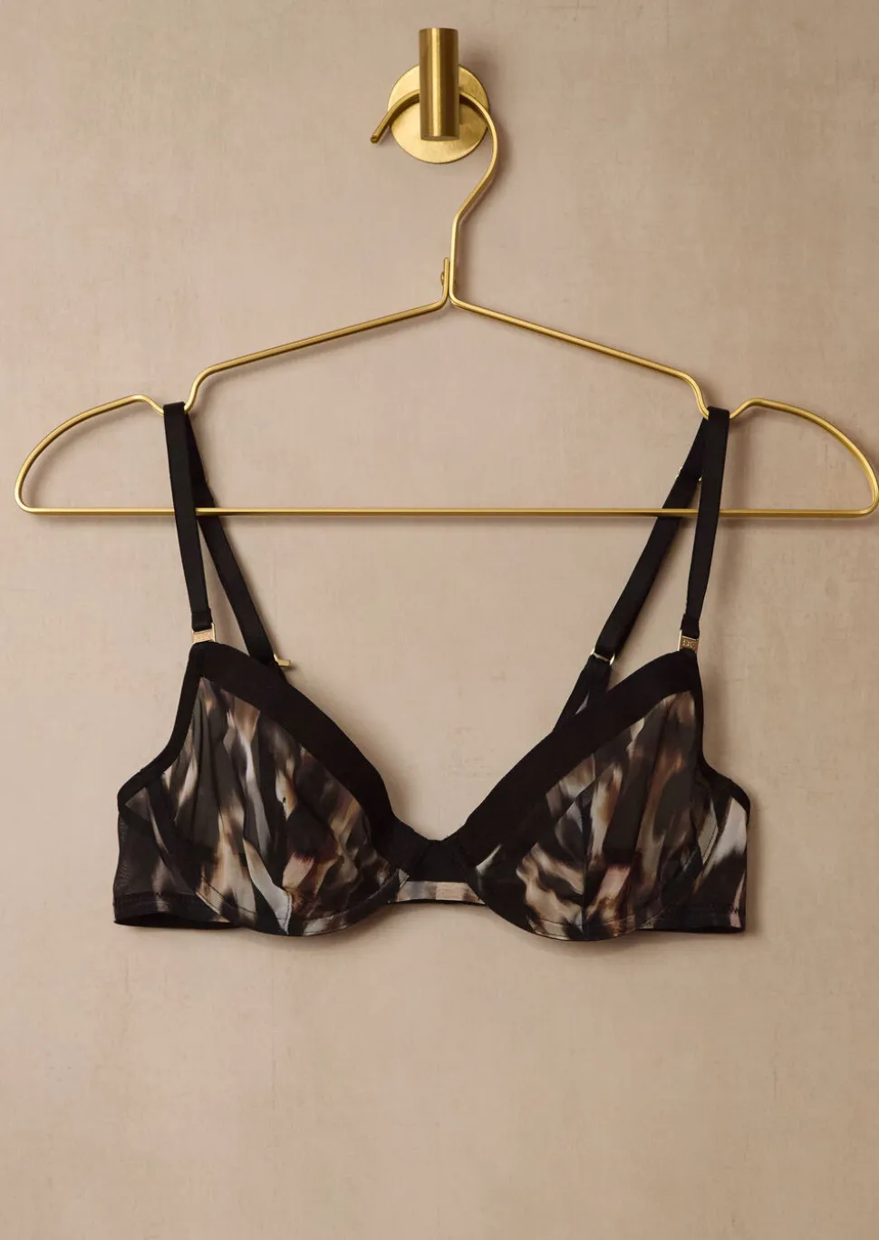 Knickerbox Zadie Abstract Print Non Padded Plunge Bra - Multi