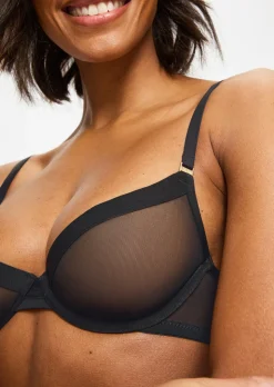 Knickerbox Zadie Fuller Bust Non Padded Plunge Bra - Black