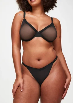 Knickerbox Zadie Fuller Bust Non Padded Plunge Bra - Black