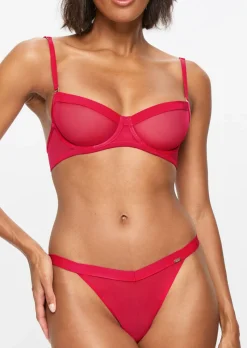 Knickerbox Zadie Non Padded Balcony Bra - Red