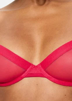 Knickerbox Zadie Non Padded Plunge Bra - Red