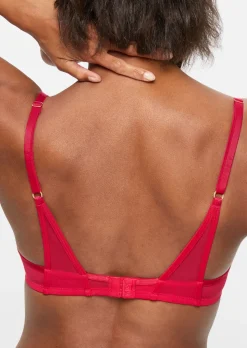 Knickerbox Zadie Non Padded Plunge Bra - Red