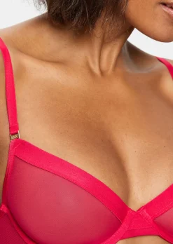 Knickerbox Zadie Non Padded Plunge Bra - Red