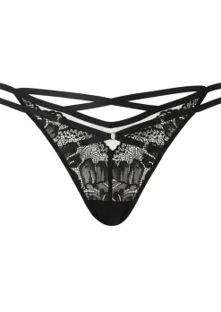 Laced In Love Brazilian Knickers - Black