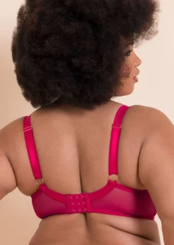 Loved Up Balcony Bra - Bright Red