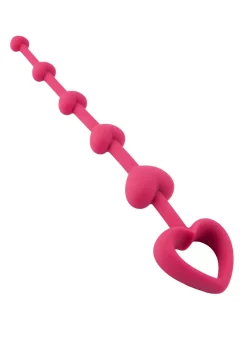 Lovers Heart Shaped Silicone Anal Beads