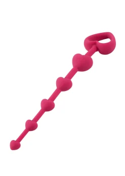 Lovers Heart Shaped Silicone Anal Beads