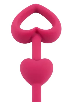 Lovers Heart Shaped Silicone Anal Beads