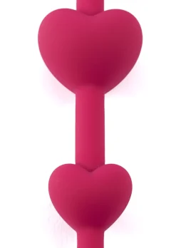 Lovers Heart Shaped Silicone Anal Beads