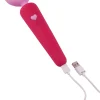 Lovers Heart Silicone Waterproof Vibrating Wand