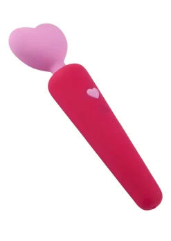 Lovers Heart Silicone Waterproof Vibrating Wand