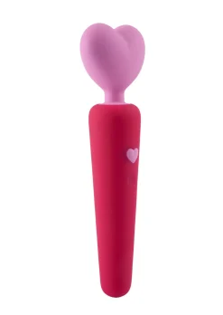 Lovers Heart Silicone Waterproof Vibrating Wand
