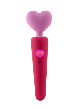 Lovers Heart Silicone Waterproof Vibrating Wand