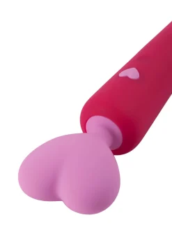 Lovers Heart Silicone Waterproof Vibrating Wand