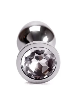 Medium Jewelled Metal Butt Plug