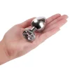 Metal Jewelled Butt Plug 3 Piece Set