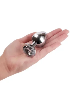 Metal Jewelled Butt Plug 3 Piece Set