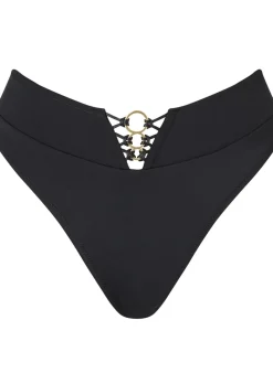 Miami Dreams High Waisted Bikini Bottoms - Black